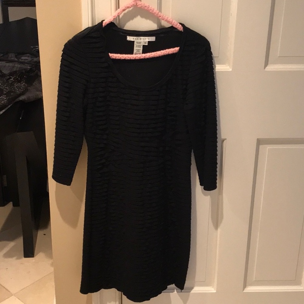 Black Ruched Dress